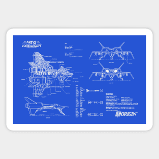 Wing Commander - Rapier Ship Blueprint Sticker